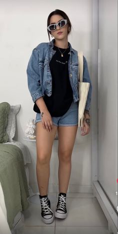 Outfit Con Shorts, Outfits Calor, Outfit Comodo, Simple Trendy Outfits