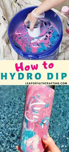 the process to make hydro dips for kids