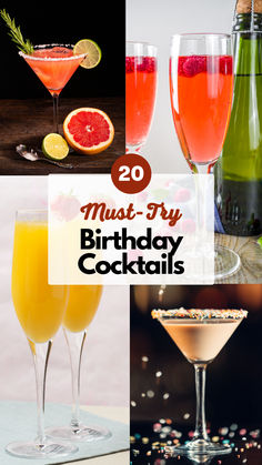 Birthday Cocktails Signature Cocktails For 50th Birthday, Signature Birthday Drinks, 21st Birthday Drinks Recipes, 50th Birthday Drink Names, Fun Birthday Drinks, Fun Birthday Drinks Alcohol, 50th Birthday Drink Ideas, Signature Birthday Drinks Cocktails, 50th Birthday Cocktail Names