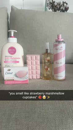 Eos Strawberry Dream Combo, Eos Strawberry Lotion, Strawberry Eos Lotion, Eos Lotion Strawberry Dream, Body Fantasies Cupcake Swirl, Strawberry Body Products, How To Smell Like Strawberry Shortcake, Strawberry Body Mist