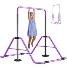 Lilypelle Gymnastics bar is suitable for home. And kids can train gymnastics or exercise at home. Gymnastics equipment has 3 colors for selection. Its high quality and 4 adjustable heights can ensure long-time use. Its structure design can ensure its stability and safety of use. This gymnastics bar can be folded and put at a corner or leaned against the wall so that your room space can be saved. By using the kids gymnastics bar, children will love gymnastics and become healthier and stronger. In Uneven Bars Gymnastics, Gymnastics Bars, Gymnastics Equipment For Home, Bar For Home, Gymnastics Equipment, Kids Gymnastics, Home Training, Uneven Bars, Kids Athletic