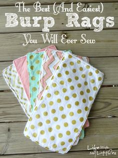 the best and easier burp rags you will ever sew are in this post