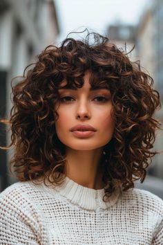 Med Length Curly Hairstyles, 2024 Curly Hair Trends For Women, Easy Church Hairstyles, Classy Curly Hairstyles, Curly Hair Shoulder Length, Rezo Cut Curly Hair, Shoulder Length Curly Hairstyles, Curly Hairdos