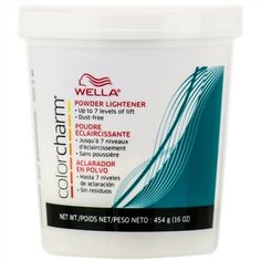 Use Wella Color Charm Dust-Free Powder Lightener for brilliant blonde results with up to 7 levels of lift. With its controlled and reliable lightening action, Powder Lightener is ideal for all on- and off-scalp application techniques. It has a protecting oil system to help lock in moisture. Wella Color Charm Powder Lightener Up to 7 levels of lift Controlled, reliable lightening action For brilliant blonde results Protecting oil system to help lock in moisture For all on and off-the-scalp techni Hair Bleach, Highlight Makeup, Hair Dryer Diffuser, Wella Color Charm, Barber Supplies, Hair Chalk, Toning Shampoo, Wella Color, Hair Pomade