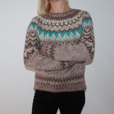 Norwegian sweater Fair Isle knit sweater Wool knit Nordic lopapeysa sweater Hand knit autumn sweater Knitted Jacquard pullover sweater * Please check carefully the described measurements before you decide to purchase this item. The model is 170 cm tall and wears M/L size. length sweaters - 59 cm (23.2 inch) sweaters width - 48 cm (18.9 inch) length of sleeves from the shoulder - 75 cm (29.5 inches) * The color is slightly different from the actual one Care Instructions: Machine wash delicate or Scandinavian Jacquard Knit Sweater For Fall, Scandinavian Style Jacquard Knit Sweater For Fall, Fall Knit Patterns With Crew Neck, Scandinavian Style Sweater With Fair Isle Pattern For Winter, Nordic Knitted Sweater For Fall, Nordic Style Knitted Fall Sweater, Nordic Long Sleeve Knitting Pattern For Fall, Scandinavian Long Sleeve Sweater For Fall, Nordic Style Long Sleeve Sweater For Fall