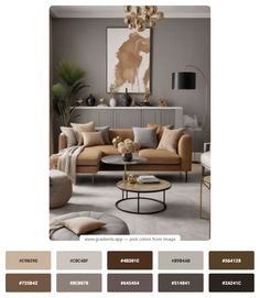 Grey And Camel Living Room, Beige And Grey Living Room, Grey And Brown Living Room, Brown Sofa Living Room, Grey Sofa Living Room, Luxury Sofas, Grey Interior Design, Interior Decorating Ideas