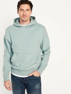 Pullover Hoodie for Men | Old Navy Hooded Sweater With Ribbed Cuffs And Relaxed Fit, Relaxed Fit Hooded Sweater With Ribbed Cuffs, Basic Solid Color Relaxed Fit Hoodie, Casual Cozy Fit Sweater With Pockets, Solid Hoodie With Ribbed Cuffs For Loungewear, Basic Fall Hoodie With Kangaroo Pocket, Fall Basic Hoodie With Kangaroo Pocket, Winter Hoodie With Pockets, Basic Winter Hoodie With Pockets