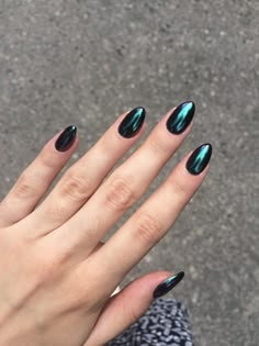 Nagellack Trends, Latest Nail Trends, Colorful Nail, Her Nails, Super Nails, Metallic Nails, Dark Nails, Colorful Nail Designs, Prom Nails