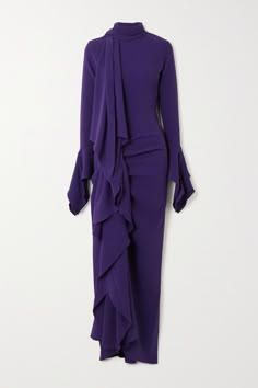 Crepe Maxi Dress, Solace London, Designer Evening Dresses, Modest Wear, Ladies Of London, Abayas Fashion