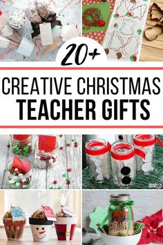 20 creative christmas teacher gifts for kids to make with their own handmade items and decorations