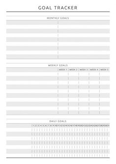 the goal tracker is shown in white