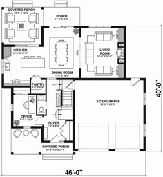 the floor plan for a house with two bedroom and an attached living room, including a kitchen