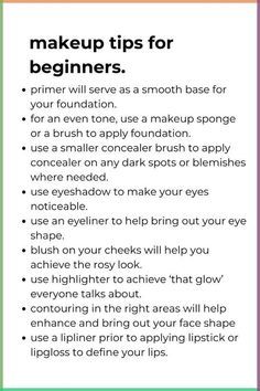 How To Apply Concealer, Hair And Makeup Tips, How To Apply Foundation, Makeup Tips For Beginners, Concealer Brush, Makeup Sponge, Creative Tattoos, Eye Shapes, Lip Liner