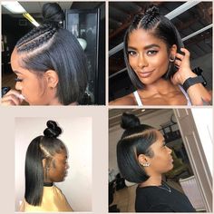 Easy Blunt Bob Haircuts for Busy Dark Women | Editors' Choice | New Natural Hairstyles Messy Blonde Bob, Weave Bob, Bang Hairstyles, Long Bob With Bangs, Classic Bob Haircut, Inverted Bob Haircuts, New Natural Hairstyles, American Hairstyles, Woman Hair