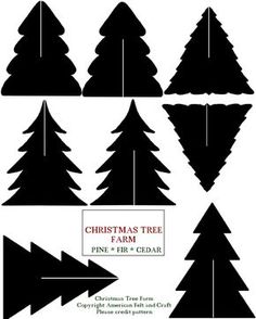 the christmas tree pattern is cut out and ready to be used in crafts or papercrafting