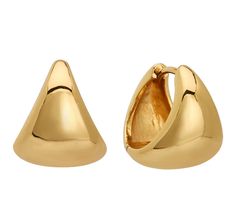 The Vivienne Hoop Earrings will look stunning with any outfit. These eye-catching gold hoop earrings feature a unique graduated triangular design, and measure 15mm in size. - Measures 15 mm in diameter- Hypoallergenic, water-resistant- Heavy 18kt Gold Plate over brass with e-coating for extra longevity ** Our pieces are plated 1 micron thick, industry standard is .125. Quality is extremely important to us, and we wanted to ensure these pieces will last and work well for sensitive ears Modern Triangle Gold Hoop Earrings, The Vivienne, Earrings In Gold, Sensitive Ears, Gold Hoop, Gold Hoop Earrings, Gold Plate, Hoop Earrings, Water Resistant