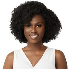 Outre Quick Weave Synthetic Hair Half Wig - LYRICA BRAND : OutreTYPE: Half WigSTYLE: CurlyMATERIAL: Synthetic HairLENGTH: 12"-14"HEAT RESISTANT: YesDYE/BLEACH/PERM: NoCOLOR SHOWN: DRHNAB, 1BDESCRIPTION: Our most all-inclusive wig portfolio, Quick Weave is our collection of premium synthetic half wigs you can self-style in less than 60 seconds. Available in every style, length, and color option imaginable, Quick Weave offers instant transformation to satisfy every whim. MAINTENANCE Detangle hair Curly Human Braiding Hair, Short Lace Front Wigs, Detangle Hair, Curly Crochet Hair Styles, Half Wig, Hair Care Oil, Natural Hairstyles For Kids, Remy Hair Weave, Hair Lotion