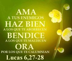 the words are written in spanish and english on a green background with yellow flower petals