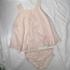 Vtg 60s Shadowline sz S Pink Lace Babydoll and Panties Peignoir Set Nylon USA | eBay Pink Babydoll, Peignoir Sets, Vintage Slip, Vintage Slips, Lace Babydoll, Nightgowns, Vintage Lingerie, Sleepwear Robe, 1950s Fashion