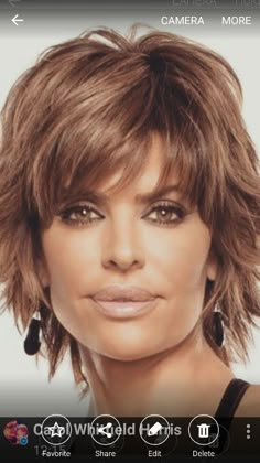 Favorite shaggy layers Short Shaggy Haircuts Choppy Layers, Shaggy Layers, Short Shaggy Haircuts, Short Shag, Lisa Rinna, Chin Length Hair