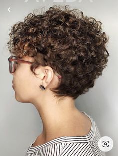 Body Perm Short Hair Before And After, Curly Perms For Short Hair, Curly Gray Pixie, Very Curly Short Hair, Short Permed Hair Pixie, Pixie Permed Hair, Short Curly Pixie Round Face, Short Hair Perm Pixie Cuts, Permed Pixie Hairstyles