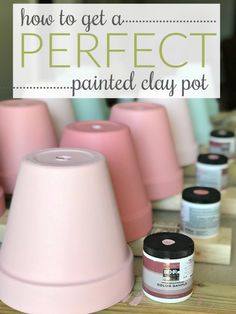 Painting terra cotta pots can be done quickly by following these easy stepsPerfect weekend project for all skill levels. Paint Terra Cotta Pots, Clay Pot People, Painted Clay Pots, Painted Clay