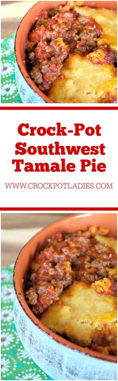 crock - pot southwest tamale pie with ground beef