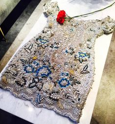 Just some gorgeous Elan details! Casual Bridal Dress, Hand Embellishment, Pakistani Formal Dresses, Zardozi Work, Floral Embroidery Dress, Desi Wedding Dresses, Fancy Shirt, Kameez Designs, Pakistani Couture