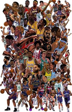 4K HD WALLPAPER Nba Legends Wallpaper, Nba Wallpapers Aesthetic, Nba Aesthetic Wallpaper, Nba Players Wallpaper, Nba Legends Art, Nba Illustration, Cool Basketball Pictures, Nba 75, Wallpaper Basketball