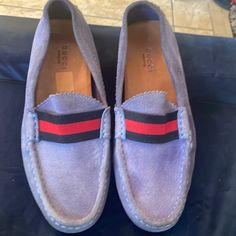 Authentic Gucci Loafer Gucci Loafer Blue, Gucci Loafers, Gucci Shoes, Flat Shoes Women, Loafer Flats, Color Blue, Loafers, Size 7, Gucci