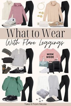 Black Flare Legging Outfit, Black Flares Outfit, Black Flare Leggings Outfit, Black Flare Pants Outfit, Flared Legging Outfit, Cozy Lounge Outfits, Outfits With Flares, Flares Outfit, Flare Leggings Outfit