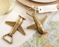 Kate Aspen "let the adventure begin" airplane bottle opener is an adventurous wedding favor perfect for sharing with your loved ones. Airplane Bottle Opener, Practical Wedding Favors, Travel Theme Bridal Shower, Bottle Opener Design, Bottle Opener Favors, Wedding Bottle Opener Favors, Wedding Bottle Opener, Destination Wedding Favors, Destination Wedding Welcome Bag