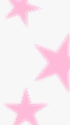 three pink stars on a white background