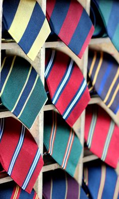 New repp striped ties and striped regimental ties at Bows-N-Ties.com Tie Reference, Regimental Stripe, Ties That Bind, Prep Style, Best Mens Fashion