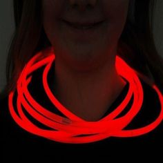 22 Inch Premium Jumbo Red Glow Sticks Necklaces Glow In The Dark Party, Bright Outfit, Dark Party, Glowing Necklace, Necklace Packaging, Glow Stick, Charity Events, Glow Party, Red Necklace