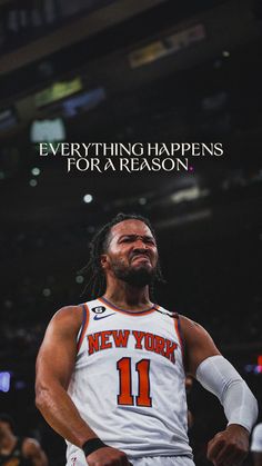 a basketball player with the words everything happens for a reason