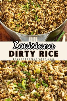 This homemade dirty rice combines ground beef, sausage, and the Cajun “holy trinity” for a dish that’s packed with flavor. Whether you serve it as a side or a main, this rice is an ideal choice for adding authentic Louisiana taste. For more south Louisiana recipes, head to LaurenFromScratch.com.