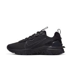 Nike React Vision Outfit, Nike Vision, Nike React Vision, Black Nike Shoes, Mens Shoes Black, Nike Joggers, Men's Shoe, Mens Lifestyle, Nike React