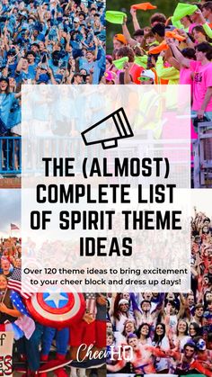 the almost complete list of spirit theme ideas