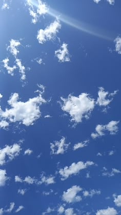 Blue sky and white clouds