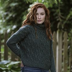 Kelbourne Woolens Patterns Kelby Sweater Pattern Luxury Wool Long Sleeve Knitting Pattern, 3 Needle Bind Off, Big Comfy Sweaters, Mattress Stitch, Tweed Yarn, Cable Pattern, Aran Sweater, Sweater Hat, Bind Off