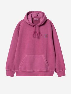 100% cotton  Drawstring hood  Pouch pocket   Size & Fit: Regular fit  The model is 185 cm tall and wears size L Carhartt Hoodie, Birthday List, Boot Pumps, Mm6 Maison Margiela, Carhartt Wip, Pink Hoodie, Sweater Coats, Pocket Size, Women Brands