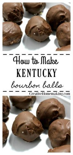 how to make kentucky chocolate truffles with text overlay that says how to make kentucky chocolate truffle balls