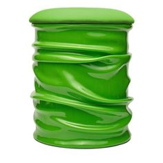 an image of a green object that looks like it is made out of plastic material