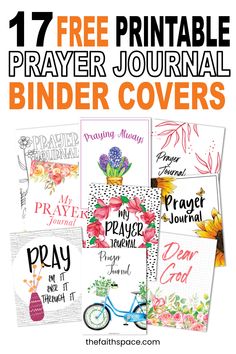 the free printable prayer journal binder covers