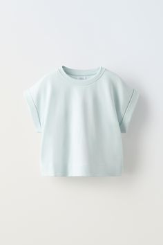 CUFFED SLEEVE T-SHIRT Preppy Tops, Cuffed Sleeve, Zara Shirt, Shirts For Teens, Cheap Shirts, Preppy Outfit