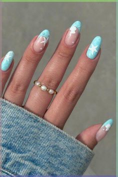 Beach Gel Nails, Beachy Nail Designs, Sea Nail Art, Fly Nails, Hawaii Nails, Cruise Nails, Beach Nail Art, Beach Nail Designs