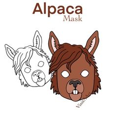 Sloth Mask Printable, Paper Mask Template, Favorite Friend, Hole Puncher, Clear Tape, Mask Template, Paper Mask, Hole Punch, Alpaca