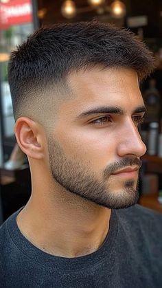 The Medium-Length Crew Cut provides a balanced blend of style and versatility with just the right amount of length. It's ideal for a refined look that’s easy to manage. Click the pin for more crew cut inspiration and follow us for your daily dose of hair trends! #MediumLengthCrew #MensHaircuts #ClassicStyle #HairInspiration #CrewCut Short Hair Styles Easy Men, Men Style Inspiration, Mens Beard Styles Short, Long Crew Cut, Mens Beard, Hair Styles Easy, Beard Styles Short, Long Hair On Top, Afro Textured Hair