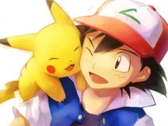 a person hugging a pikachu in front of a white background with the words pokemon written on it